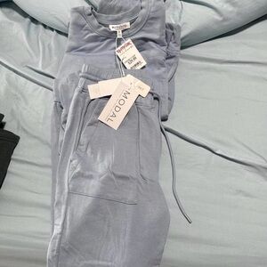 Workshop Republic Clothing Light Blue Track Joggers and Top Set